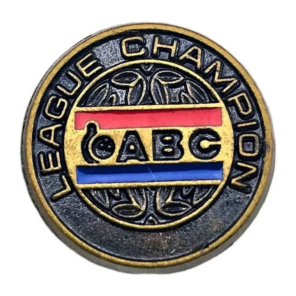 American Bowling Congress ABC League Champion Medal Pin Vintage Sports